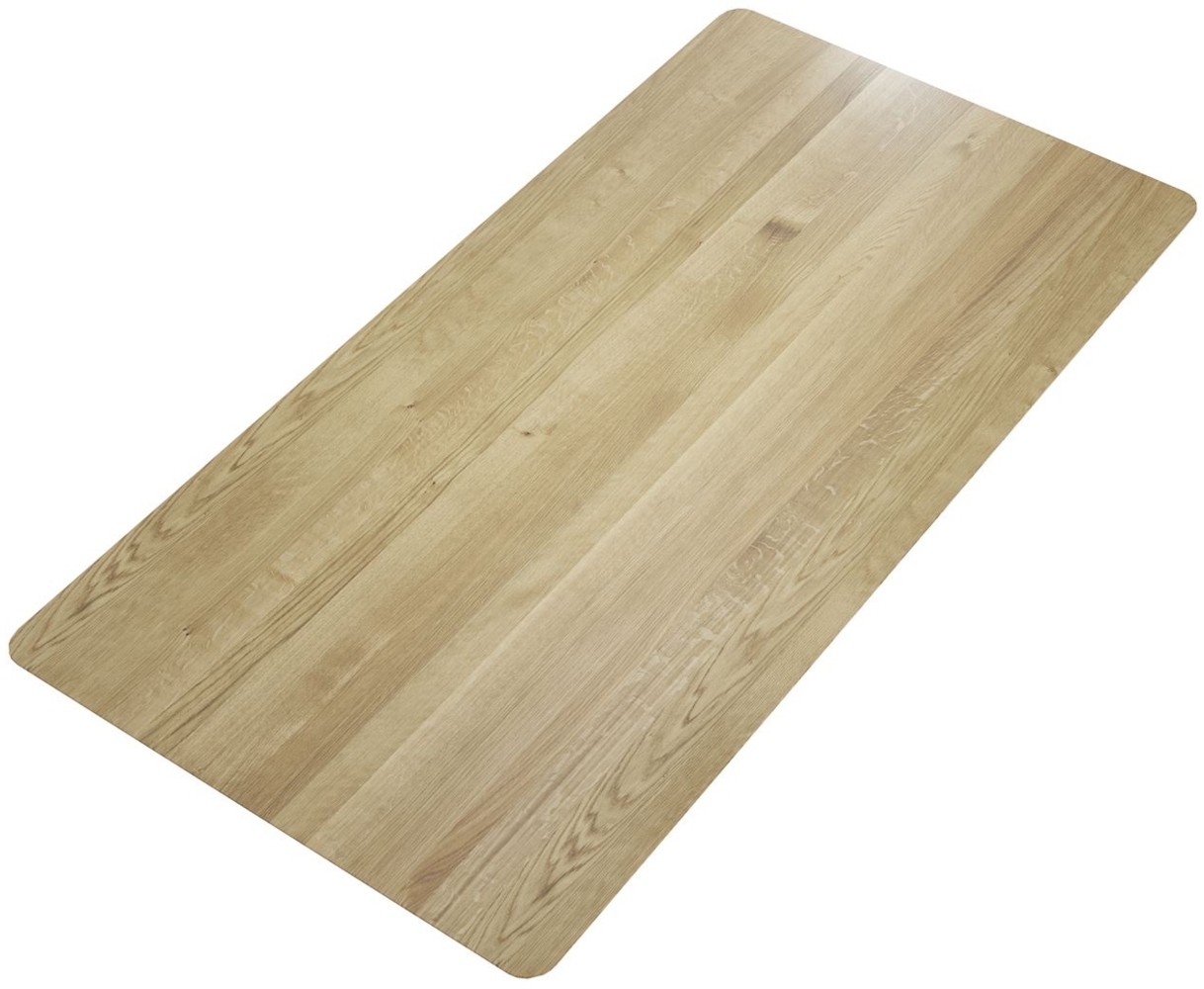 Tischplatte Damiana 120x2,5x80 Massivholz Wildeiche geölt Bild 1