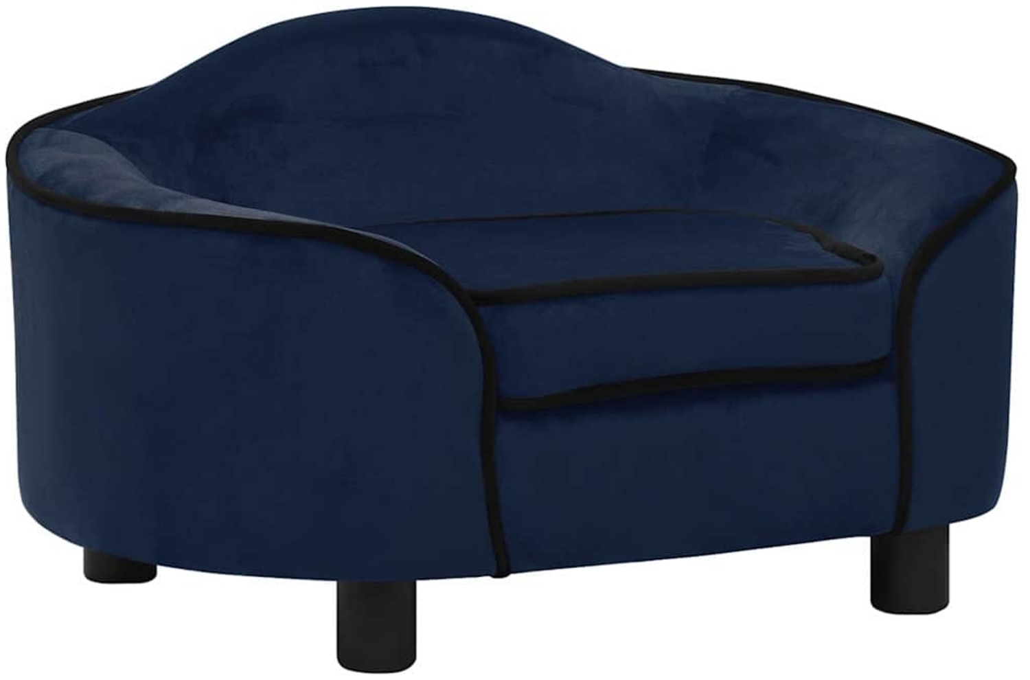 vidaXL Hundesofa Blau 67x47x36 cm Plüsch 171088 Bild 1