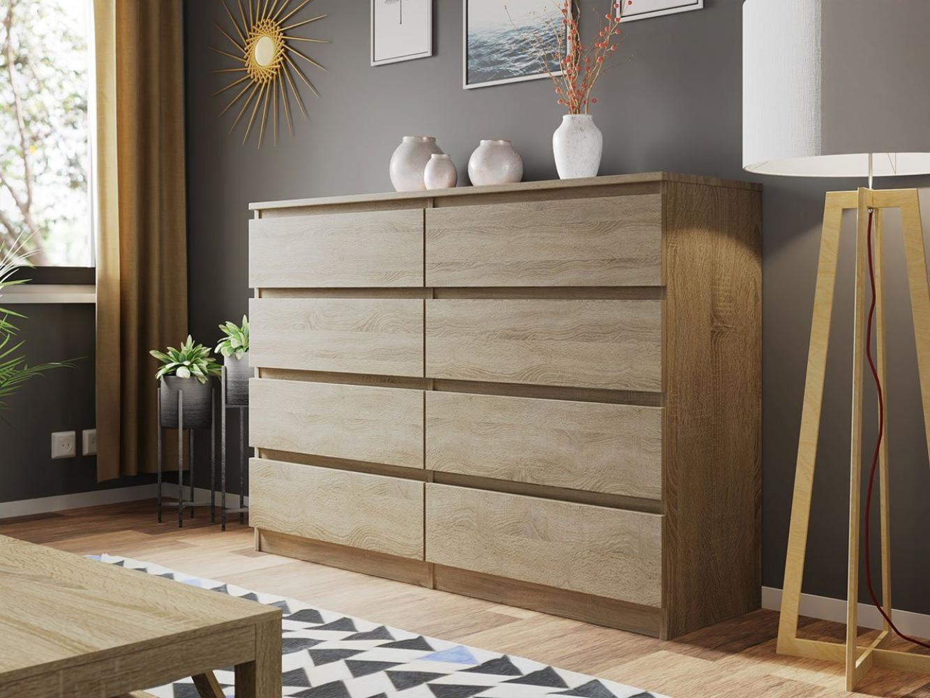 Mirjan24 Kommode Malwa M8, Sonoma Eiche Bild 1