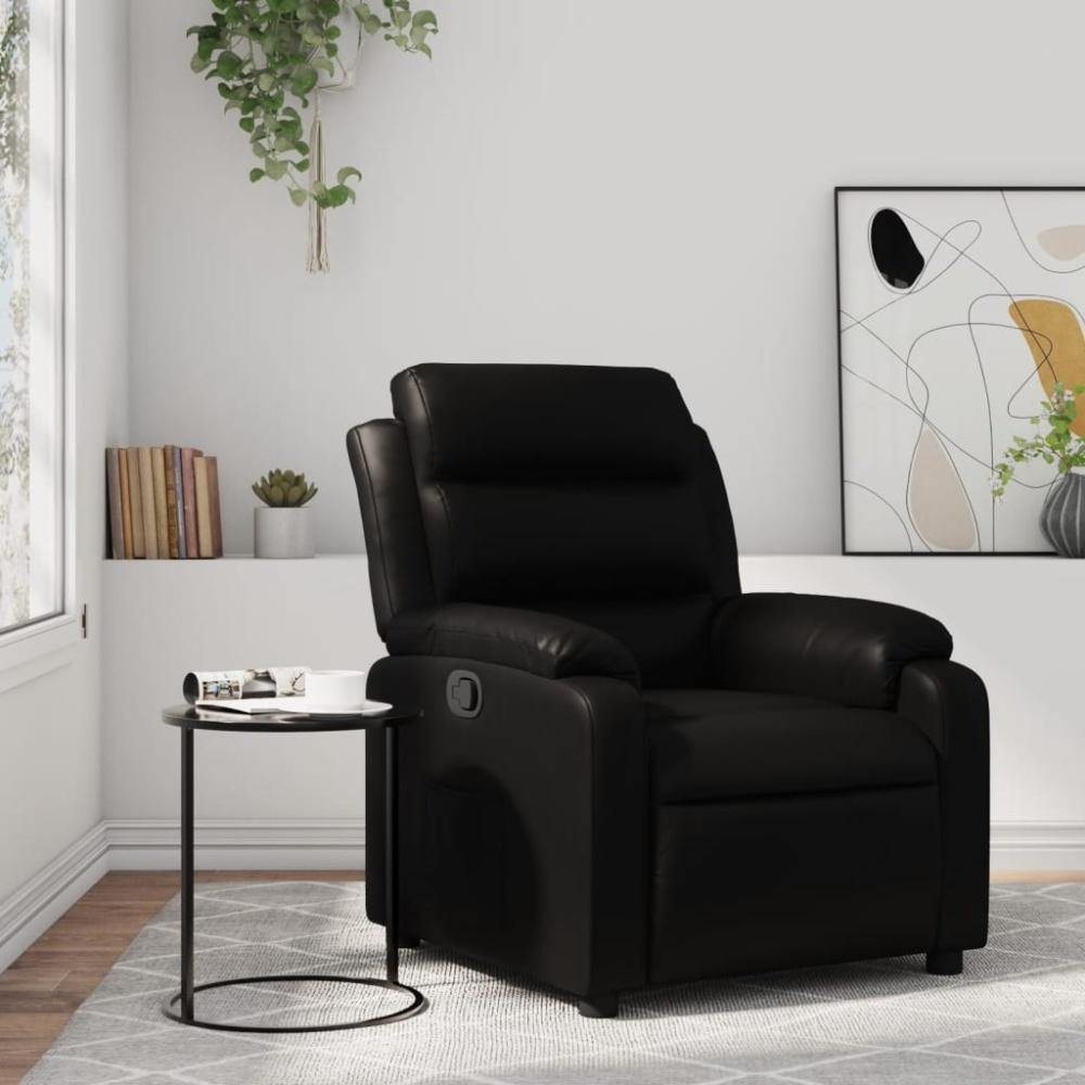 vidaXL Relaxsessel Schwarz Kunstleder 373486 Bild 1