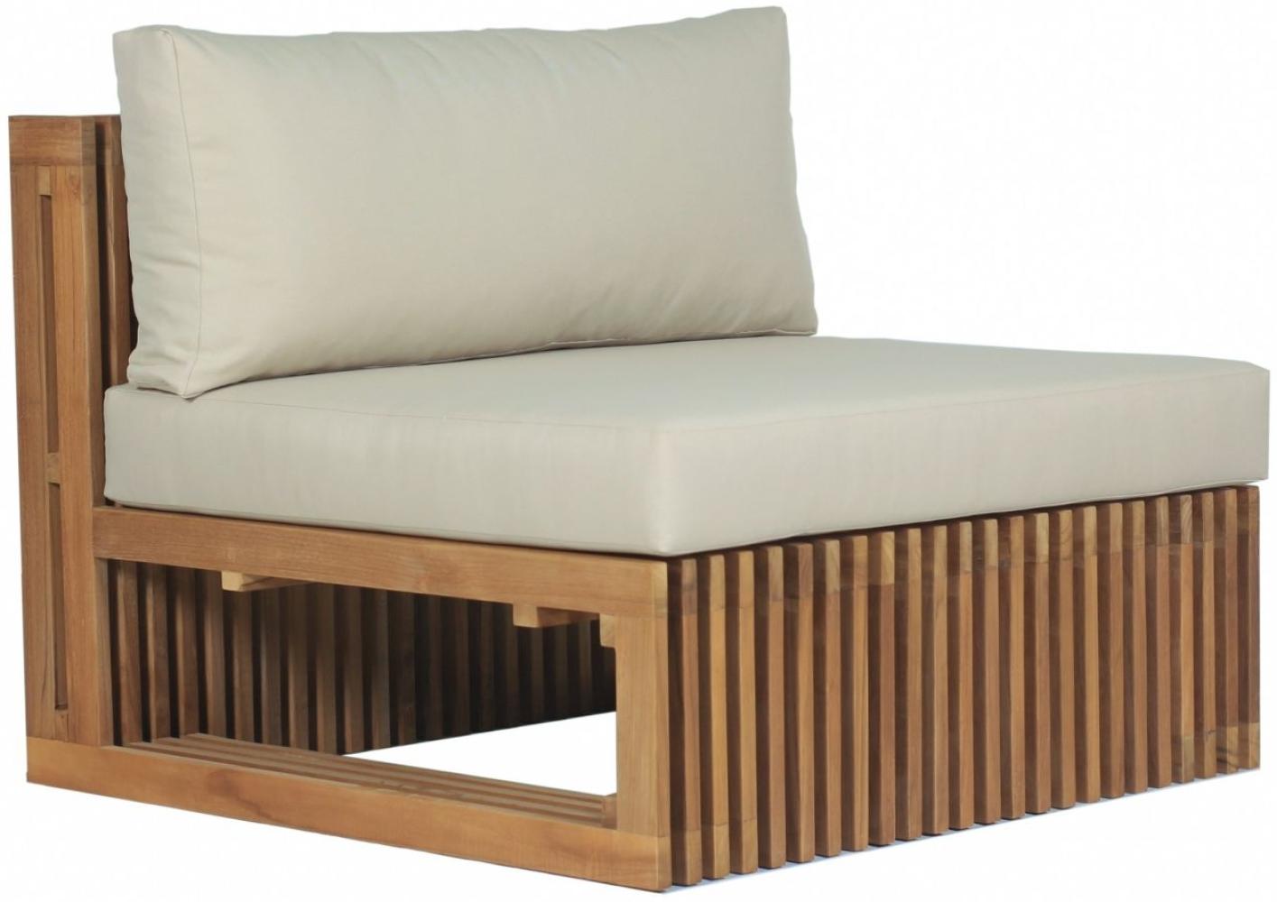 Loungesessel Loppio Teak Massivholz mit Auflagen von Teako Design Bild 1