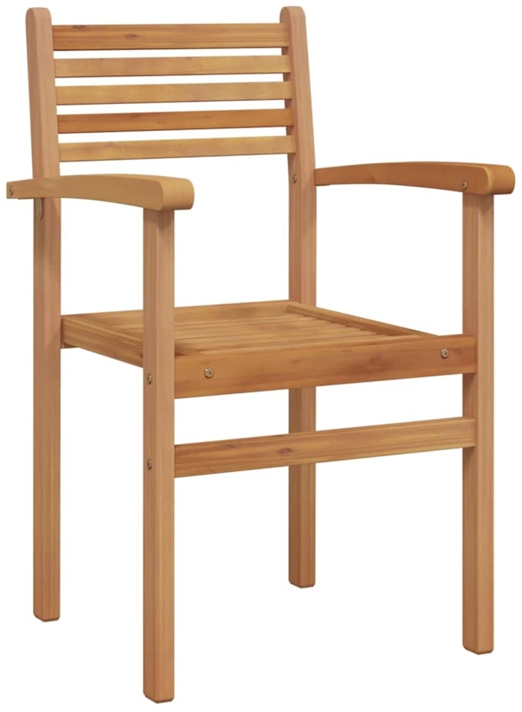 vidaXL Garten Stapelstühle 8 pcs Braun 55.5 x 55.5 x 90 cm 3375765 Bild 1