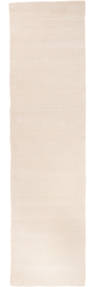 Morgenland Gabbeh Teppich - Softy - Uni - läufer - 300 x 80 - Naturweiß Bild 1