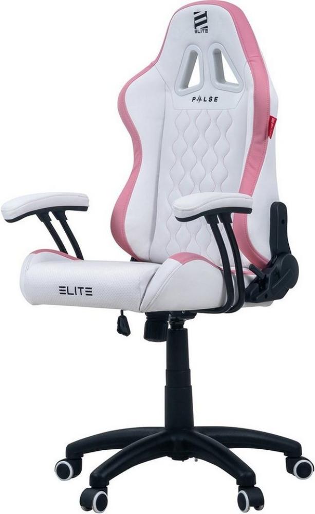 ELITE Gaming Gaming-Stuhl Kinder Bürostuhl Gaming Stuhl PULSE (Ergonomischer Gamingstuhl - Härtegradeinstellung - höhenverstellbar - gepolsterte Sitzfläche/Kopfstütze - 3D-Armstützen - bis 120 kg - klappbare Rückenlehne - große Sitzfläche - Erwachsene/... Bild 1