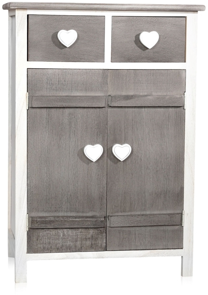 Schrank Sideboard Kommode Anrichte Highboard Beistellschrank weiß grau Shabby Bild 1