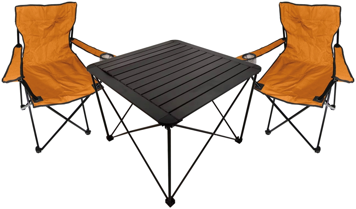 3teiliges Campingmöbel Set Campingtisch Campingstuhl L70xB70xH56cm Bild 1