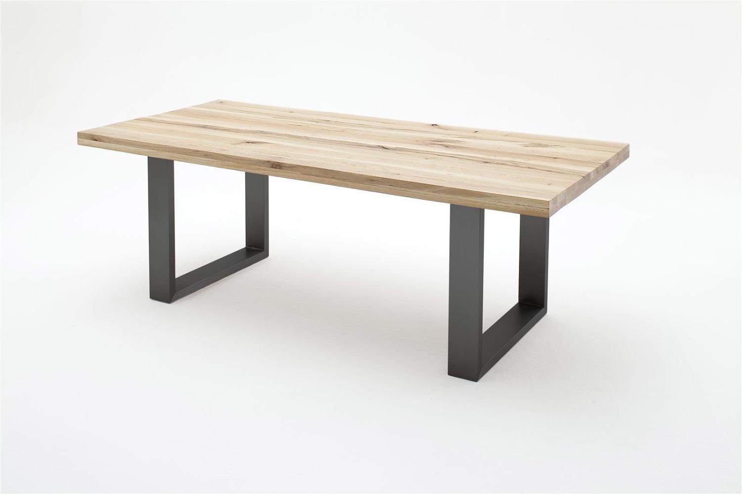 Esstisch >CASTELLO< in Zerreiche aus Echtholz massiv - 200x76x100cm (BxHxT) Bild 1