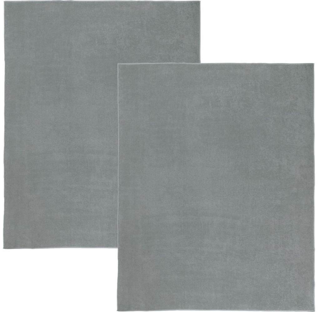Erwin Müller Strandtuch Frottierdecke 2er-Pack, Walkfrottier, Baumwolle Uni Bild 1