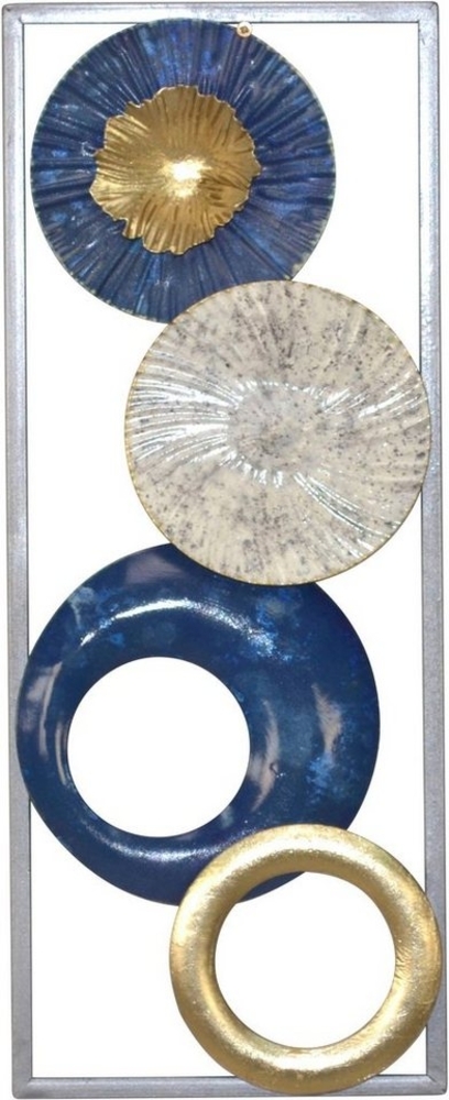 Wanddekoration "Samantha", silber/blau Bild 1