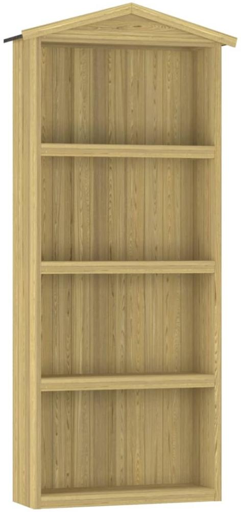 vidaXL Geräteschuppen 87x33x222 cm Kiefernholz Imprägniert 318190 Bild 1