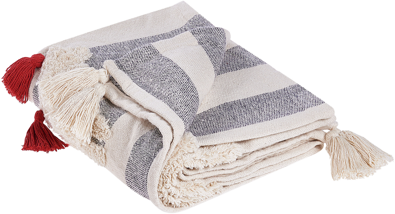 Kuscheldecke NAMTAR Baumwolle 125 x 150 cm Weiß Bild 1