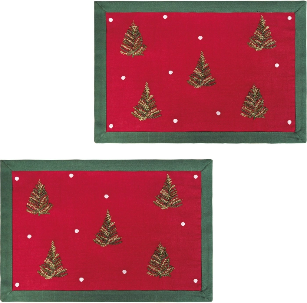 my home Platzset Josselin, (Set, 2-St), Weihnachtlich, festlich, 2er Set, Wohnzimmer, Esszimmer Bild 1