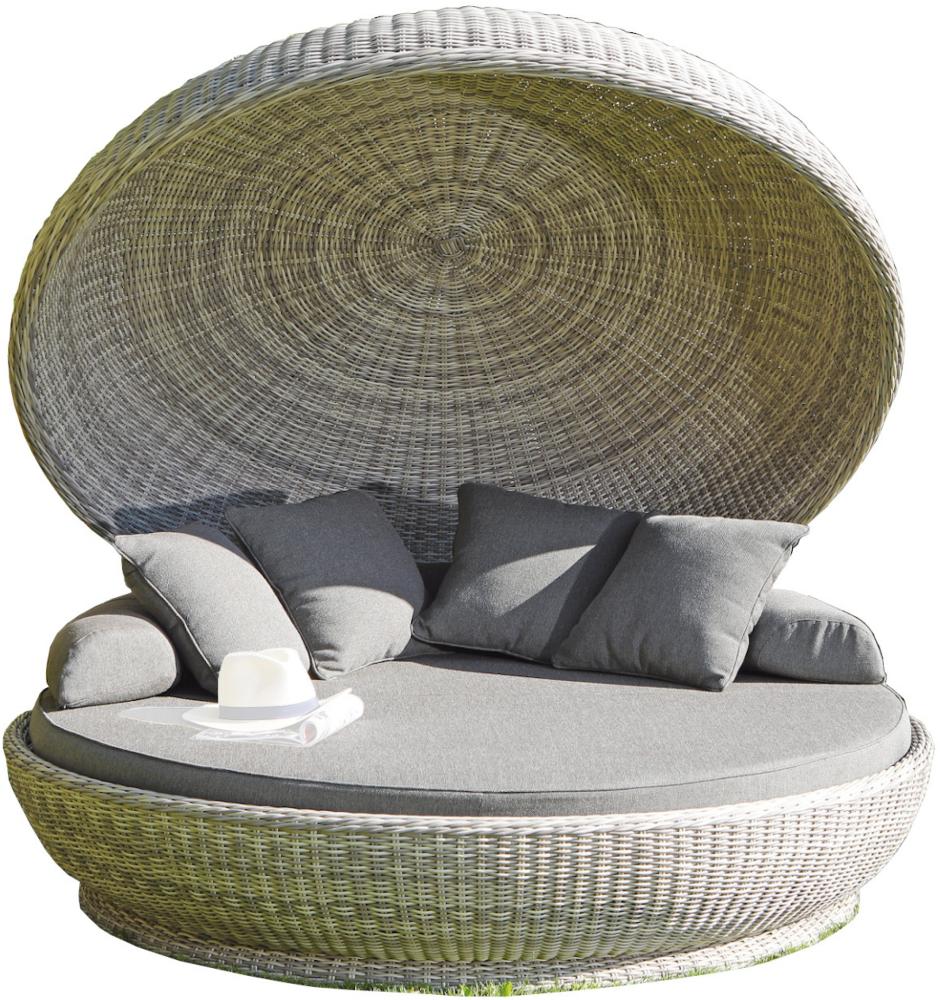 Sonnenpartner Lounge-Insel Oyster Aluminium mit Polyrattan white-coral Loungeinsel Bild 1