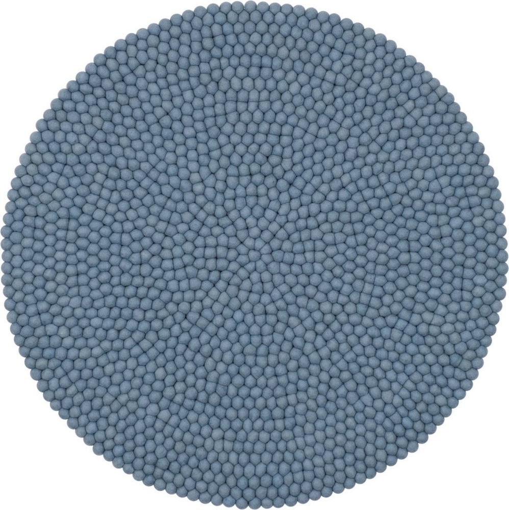 myfelt Wollteppich Mia Filzkugelteppich rund, 100% reine Schurwolle, in verschiedenen Größen erhältlich Bild 1