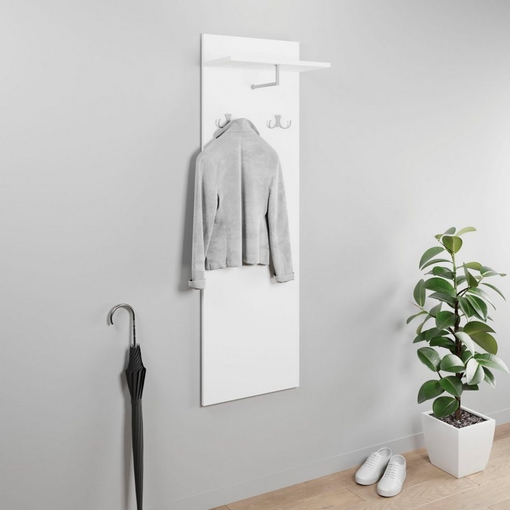 INOSIGN Garderobenpaneel Paris (1 St), Wandgarderobe mit Doppelhaken und Kleiderstange (B/T/H): 40/21,5/130cm Bild 1