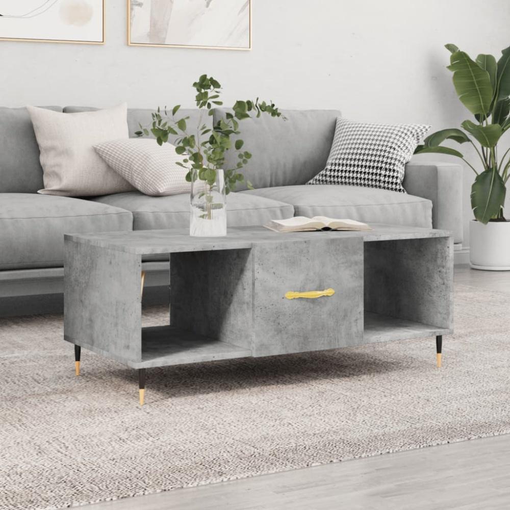 vidaXL Couchtisch Betongrau 102x50x40 cm Holzwerkstoff 829280 Bild 1