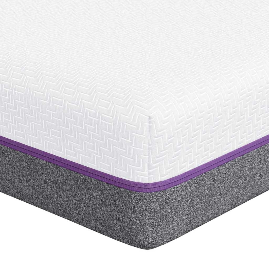 vidaXL Matratze Weiß und Grau 80 x 160 cm Memory Foam 4106322 Bild 1