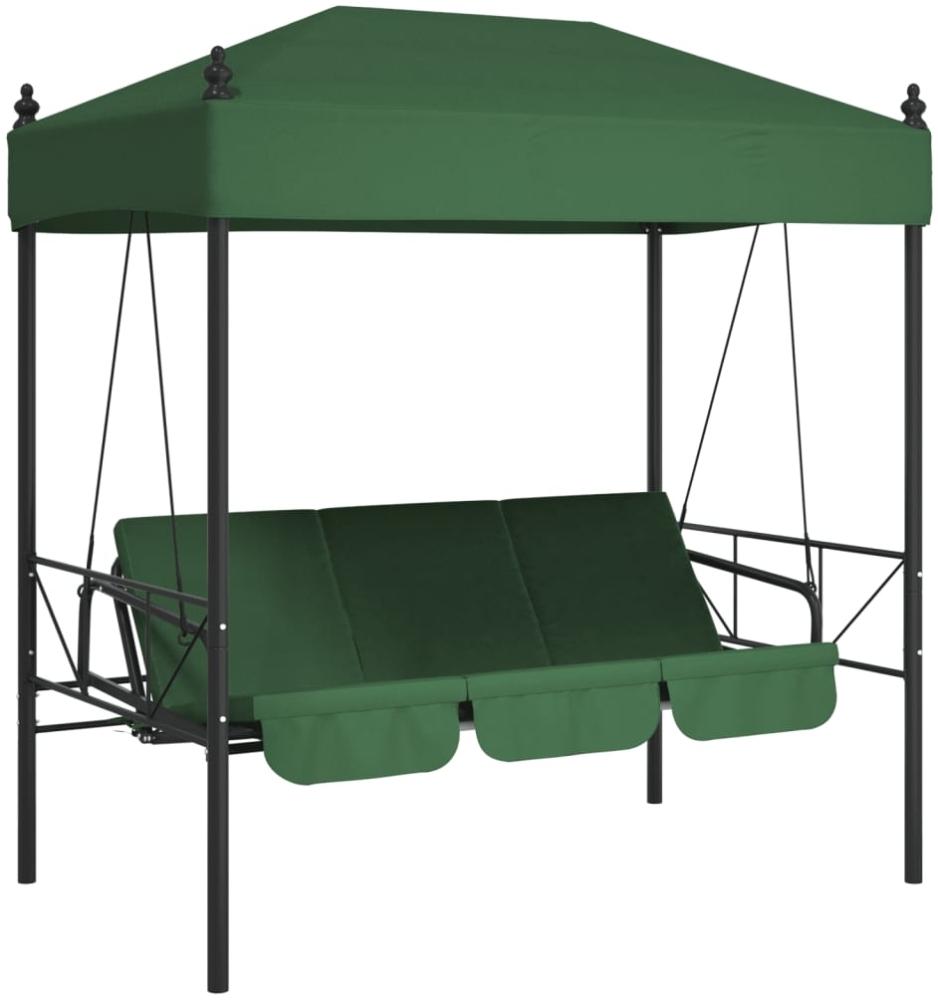 vidaXL Hollywoodschaukel mit Dach Grün Stahl 4008902 Bild 1