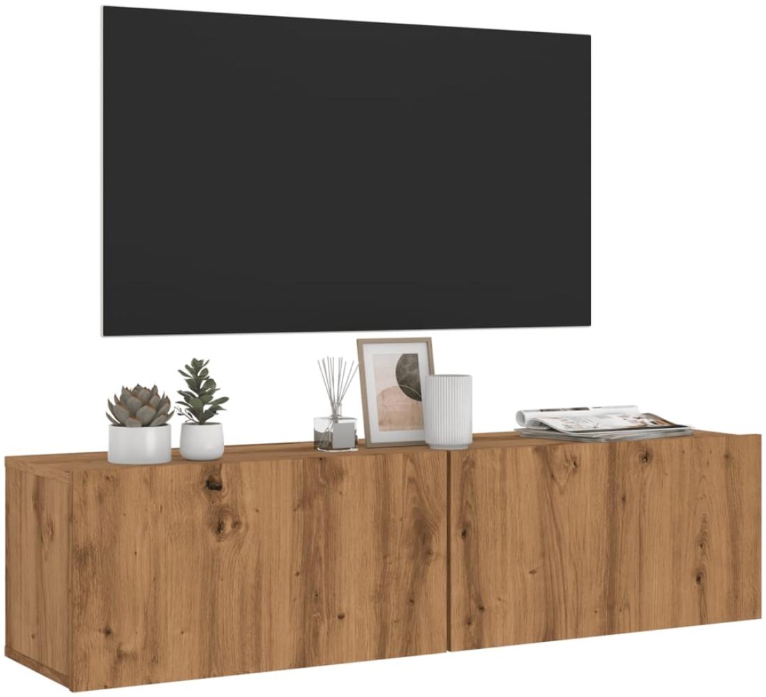 vidaXL TV-Wandschrank Artisan-Eiche 120x30x30 cm Holzwerkstoff 856021 Bild 1