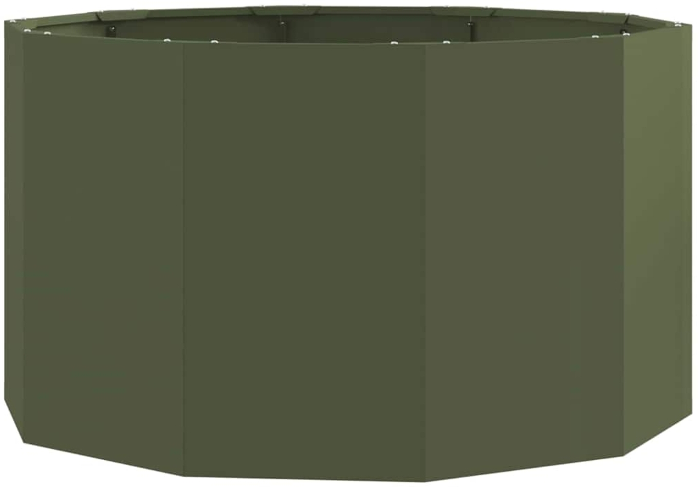 vidaXL Pflanzkübel Olive Grün 90 x 90 x 50 cm Stahl 883755 Bild 1