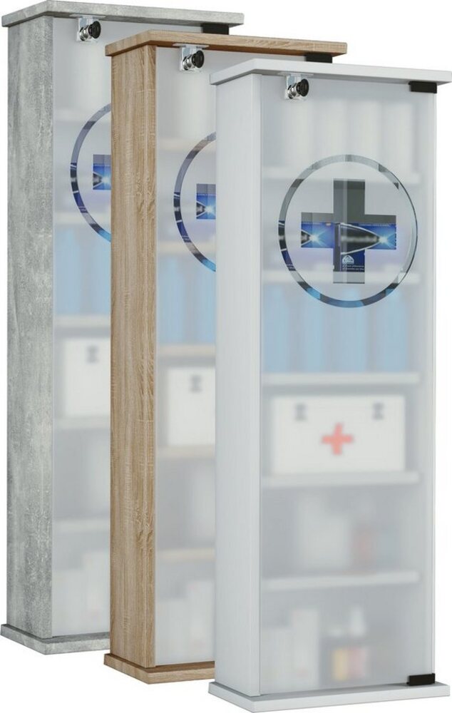 VCM Medizinschrank Medizinschrank Arzneischrank Gusal abschließbar Bild 1