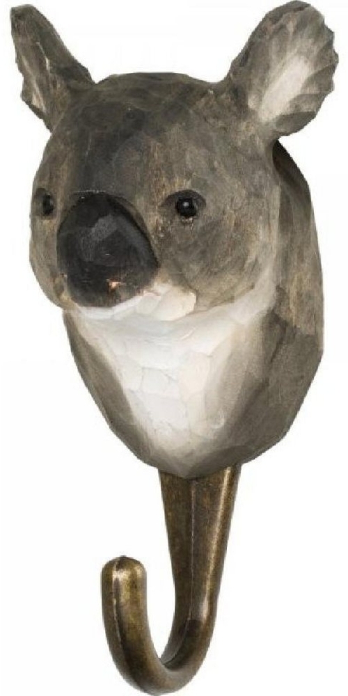 Wildlife Garden Garderobenhaken Hand Carved Hook Koala Bild 1