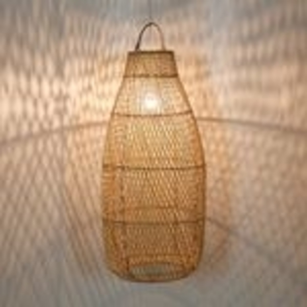 Rattan Pendelleuchte Bild 1