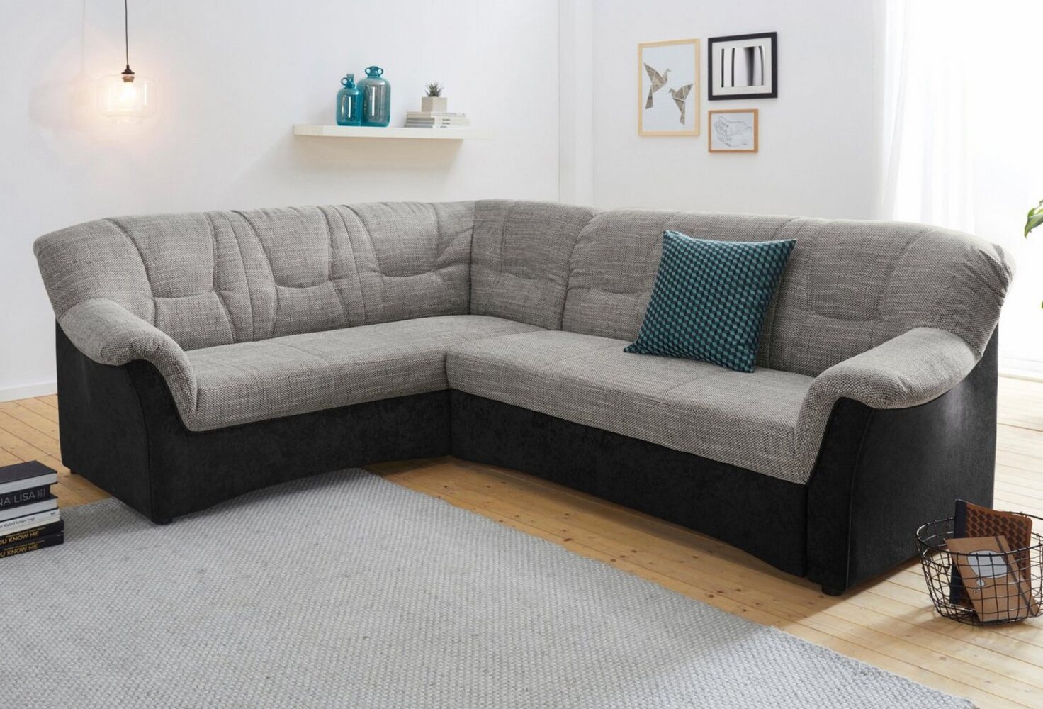 DOMO collection Ecksofa Sarafina L-Form, wahlweise mit Bettfunktion, optional mit Federkern Bild 1