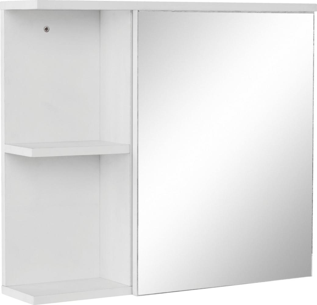 andas Badezimmerspiegelschrank Stian mit Spiegeltür und Push-to-open Funktion, Breite 60 cm, Höhe 53 cm Bild 1