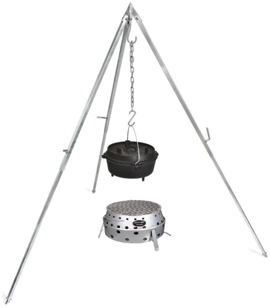 Petromax Feuerschale Atago Set inkl. Dreibein, Rost & Feuertopf ft9 Bild 1