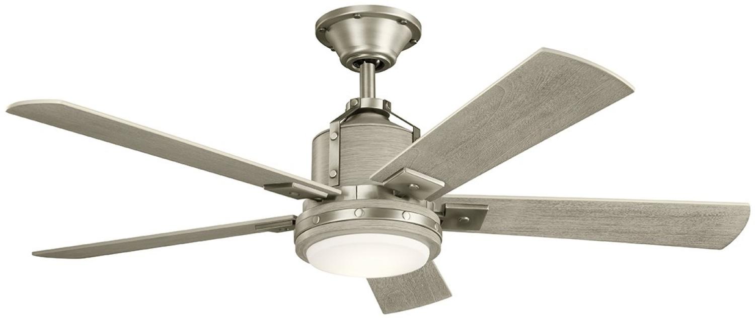 Elstead Lighting Colerne Deckenventilator LED nickel gebürstet Bild 1