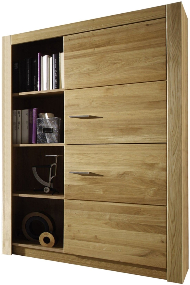 Stauraumelement Janel 96x141x37 Stauraumschrank Wild Eiche/Asteiche massiv geölt 10063 Bild 1