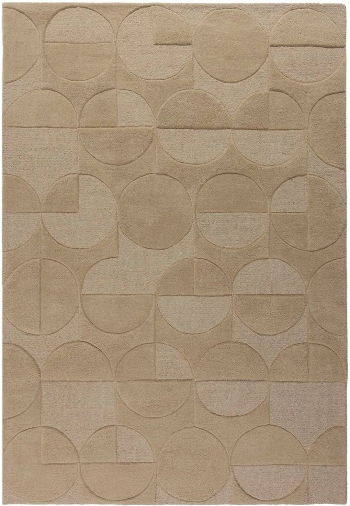 FLAIR RUGS Wollteppich Gigi, rechteckig, Höhe: 8 mm, aus 100% Wolle, geometrisches Design, fußbodenheizungsgeeignet Bild 1