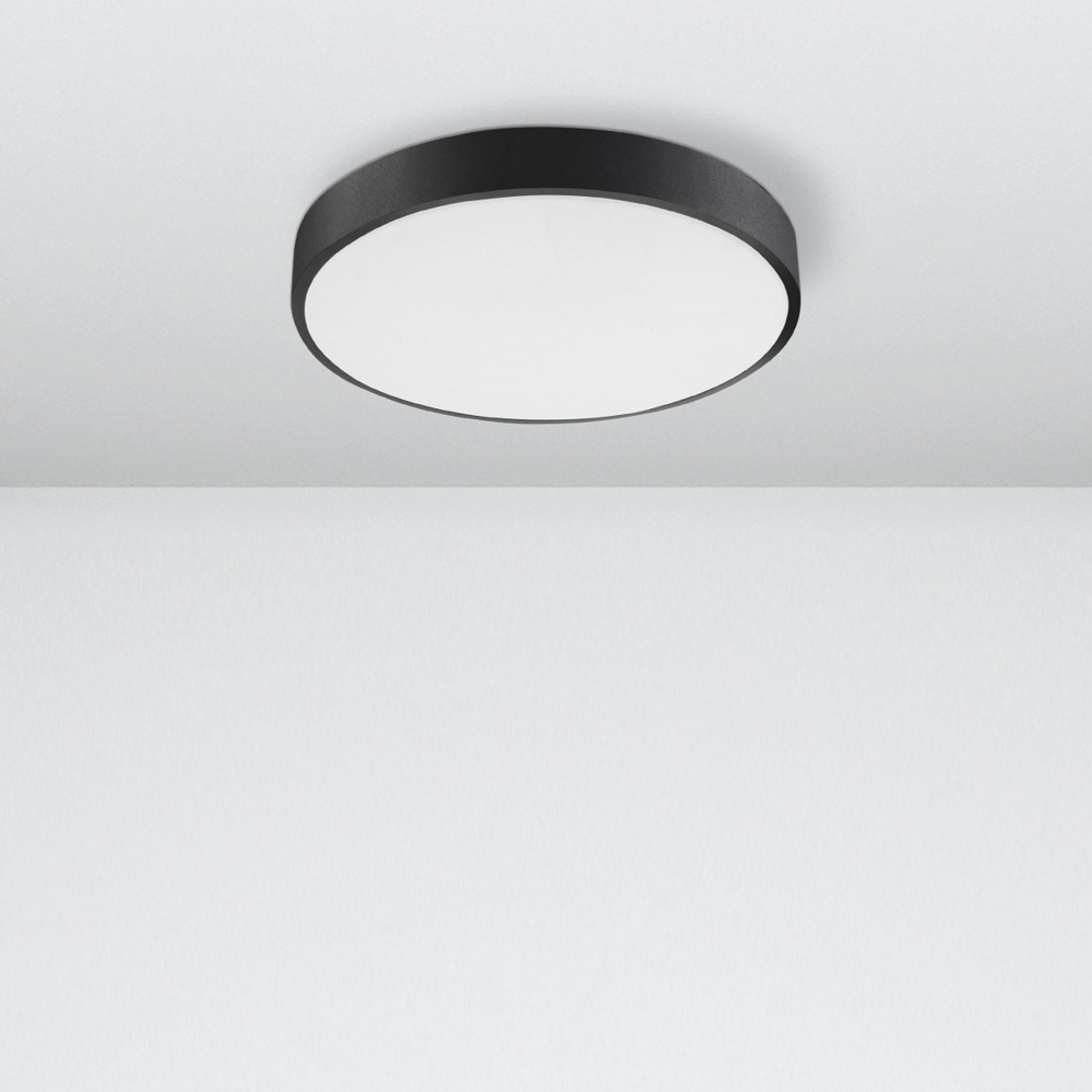 Nova Luce 9001531 HADON LED Deckenleuchte 40cm 3000K Schwarz Bild 1