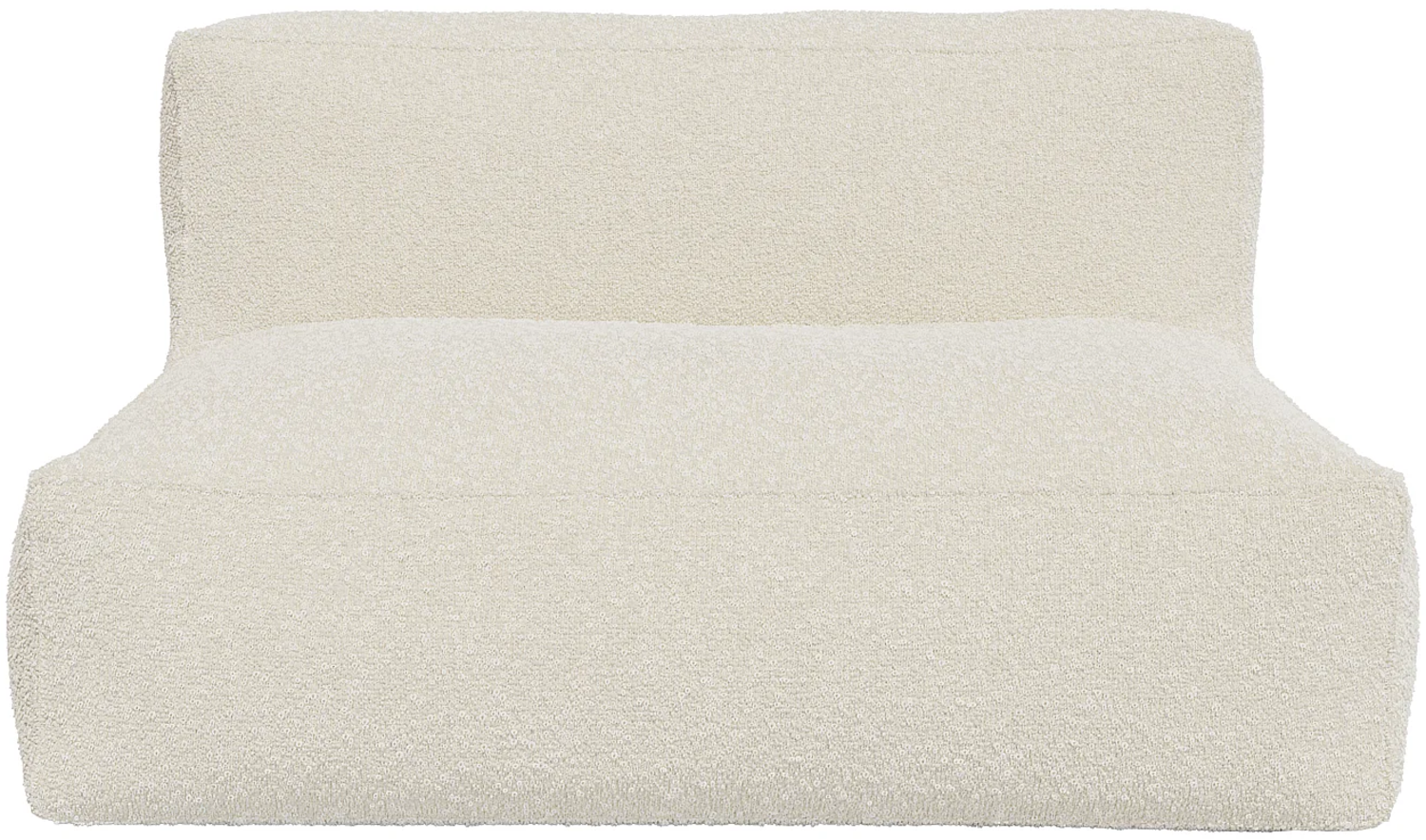 Vente-unique - Sofa 2-Sitzer - Bouclé-Stoff - Cremeweiß - NOUMARA Bild 1