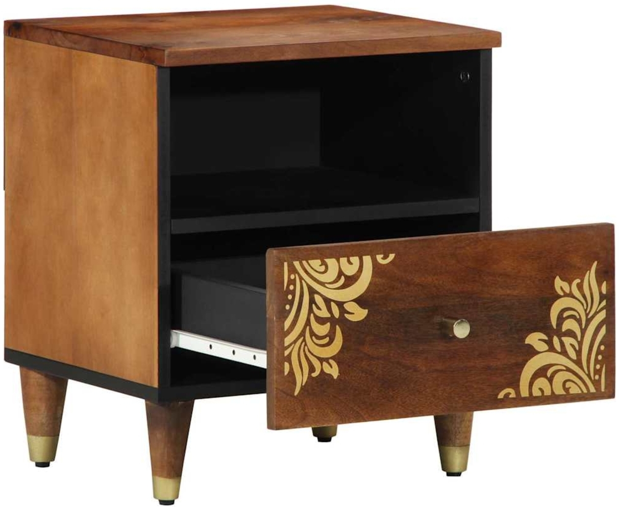 vidaXL Nachttisch Honigbraun 40 x 33 x 46 cm Massivholz Mango 4018742 Bild 1