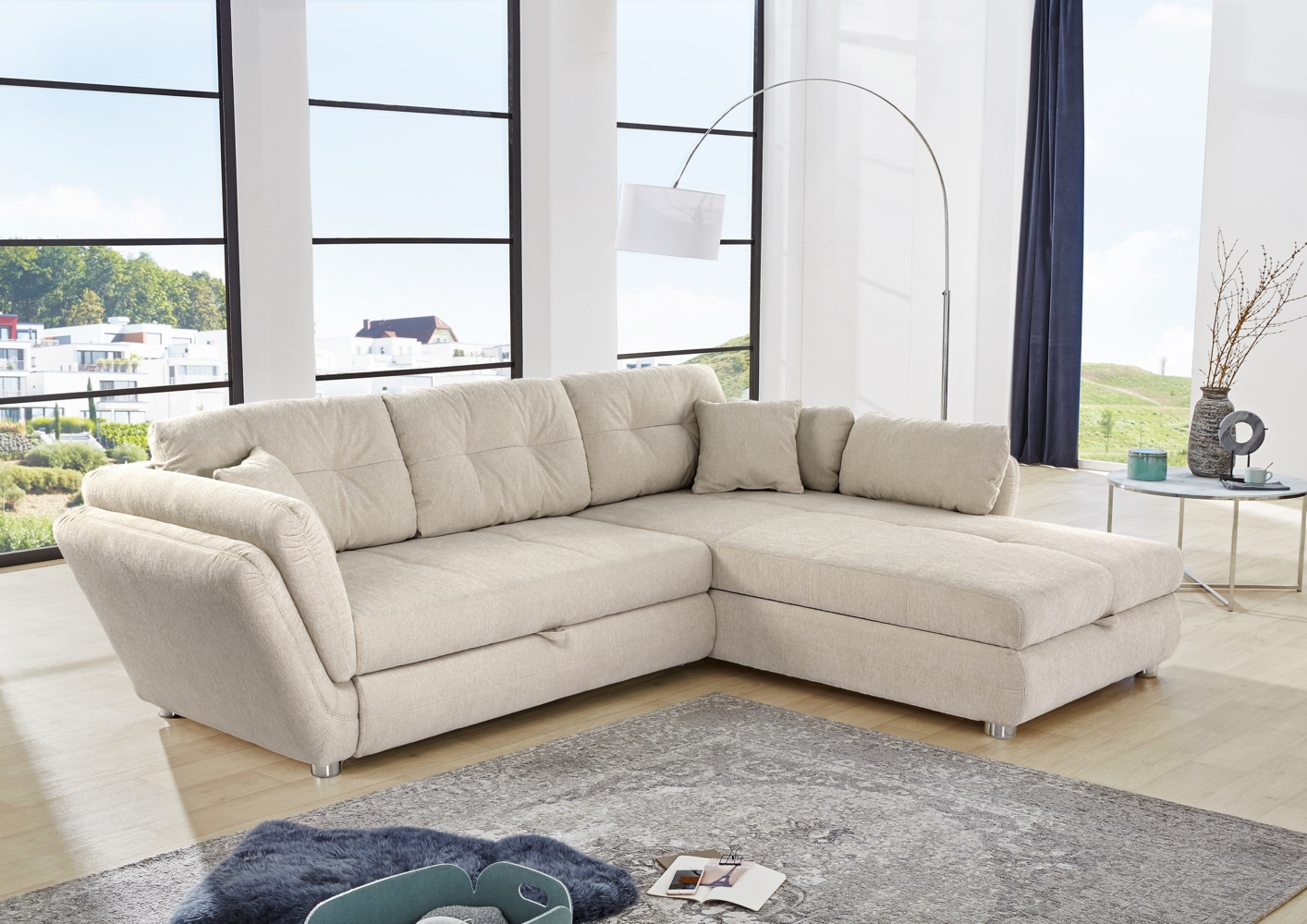 Job 'Jengen KPL' Wohnlandschaft, Chenille beige Bild 1