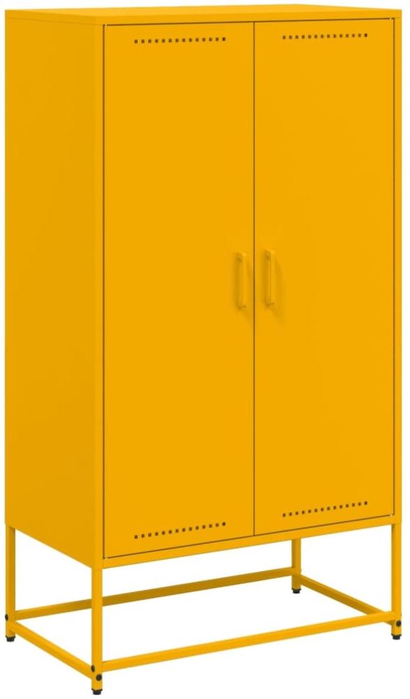 vidaXL Highboard Senfgelb 68,5x38,5x123,5 cm Stahl 846497 Bild 1