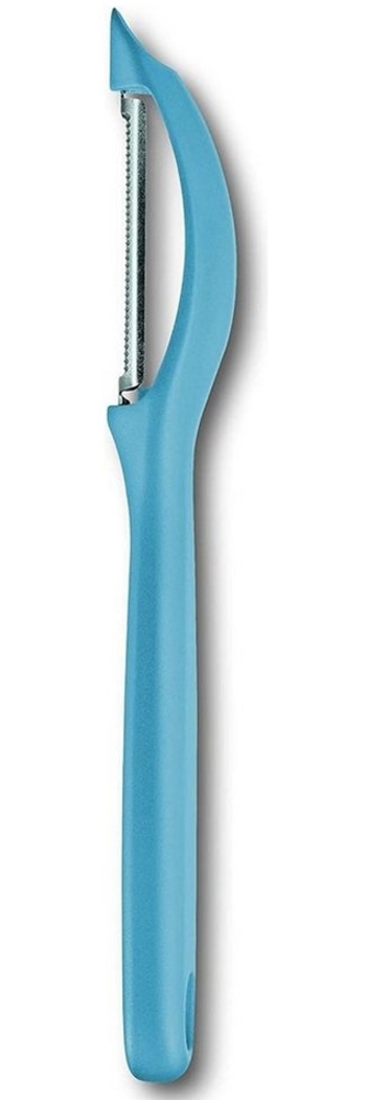 Victorinox | Limited Edition Universalschäler | Pendelklinge mit Zackenschliff | zweischneidig | Karibikblau | ideal für Obst und Gemüse | ergonomisches Design Bild 1