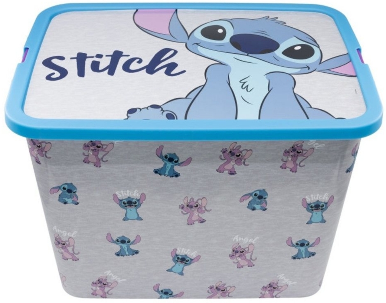 Disney Stitch Kinderbox 23 Lt Aufbewahrungsbehälter mit Deckel Bild 1