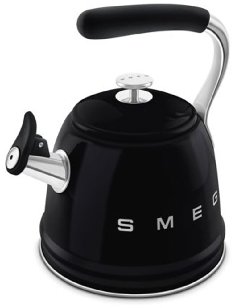 SMEG Wasserkessel Wasserkocher 2,3L Induktion Edelstahl Schwarz WKF01BL Bild 1
