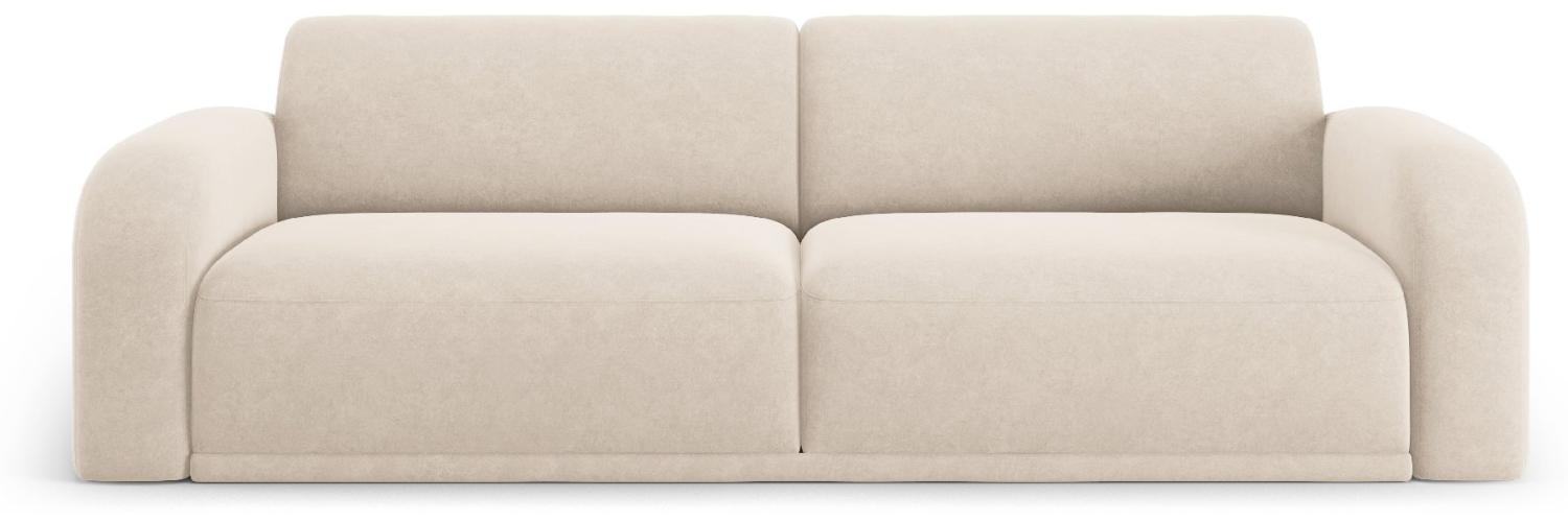 Micadoni Sofa Erin 4-Sitzer Samtstoff Beige Bild 1