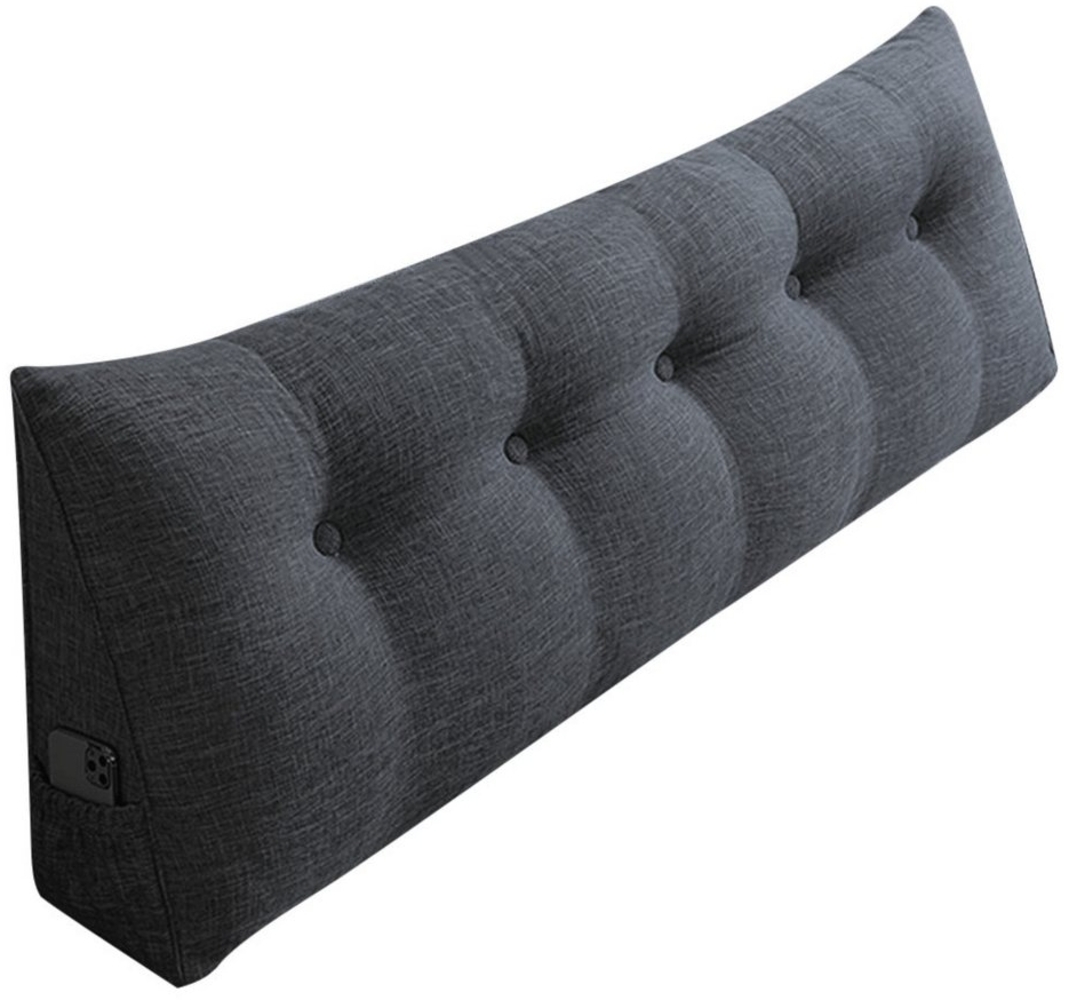 JEOBEST Rückenkissen Lesekissen für Bett und Sofa, Keilkissen Groß, mit waschbarem Bezug, Ideal zum Anlehnen im Bett Bild 1