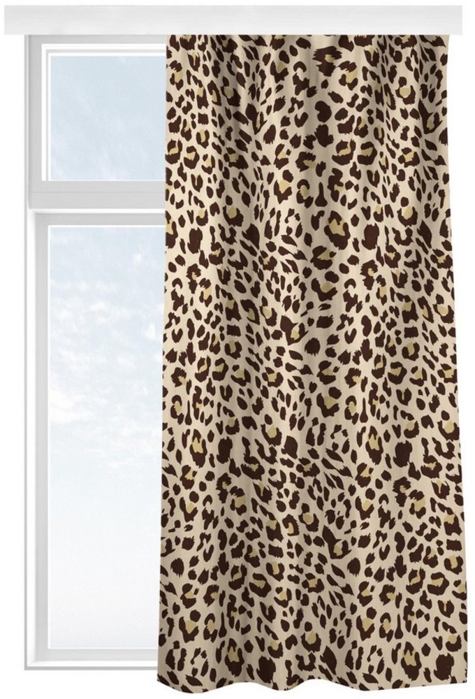 Bilderdepot24 Vorhang Gardine Muster Leopard Türvorhang Raumteiler (1 St), Multifunktionsband, blickdicht, Samt, Schiebegardinen Jugendzimmer Küche Schlafzimmer Schiebevorhang Bild 1