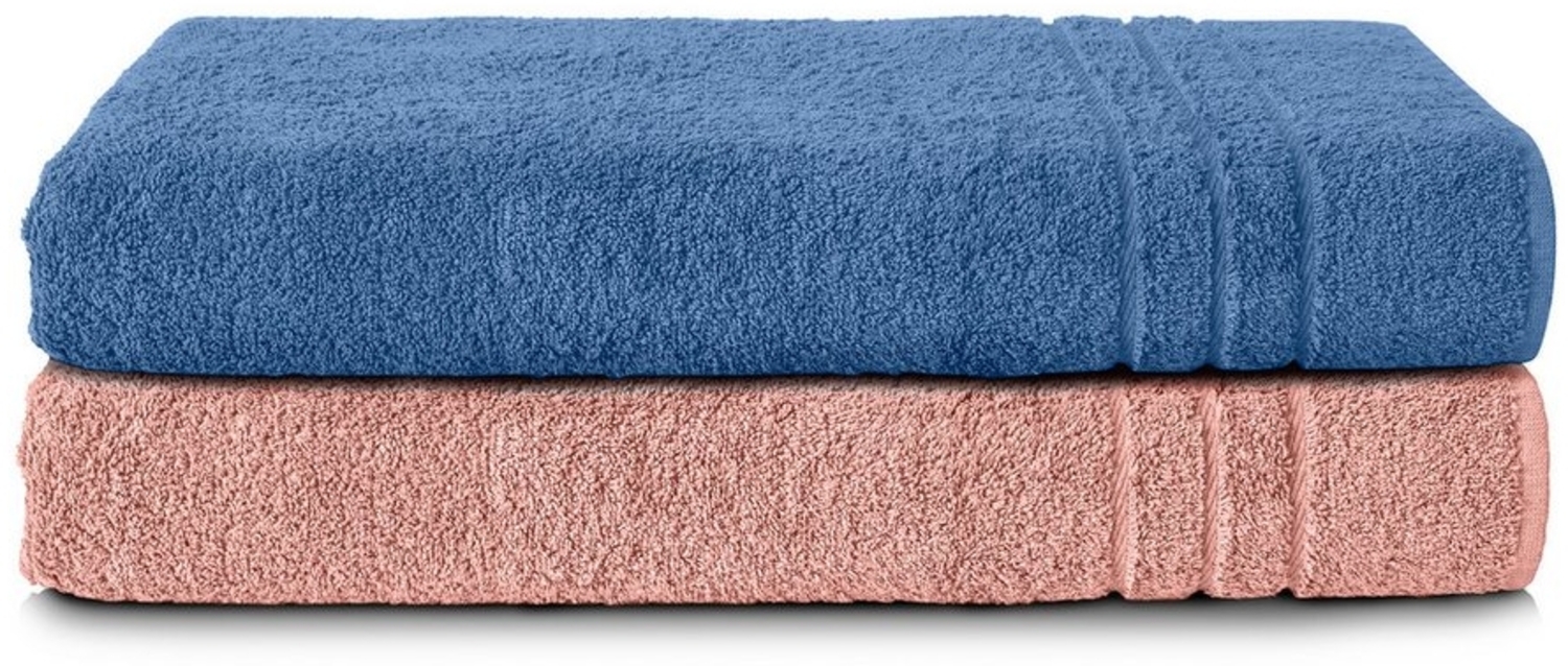 Komfortec Saunatuch Frotte aus 100% Baumwolle, Frottee (Packung, 2-St), 80x200 Saunatücher set XXL, Weich, Schnelltrocknend Bild 1