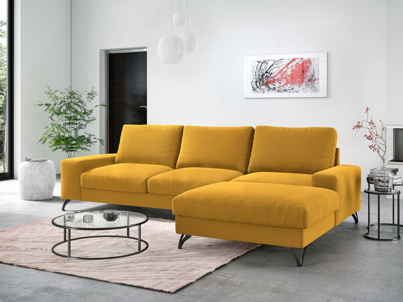 Ecksofa Oddo (Farbe: Verita 53, Seite: Rechts - L4+L2F+R1F) Bild 1