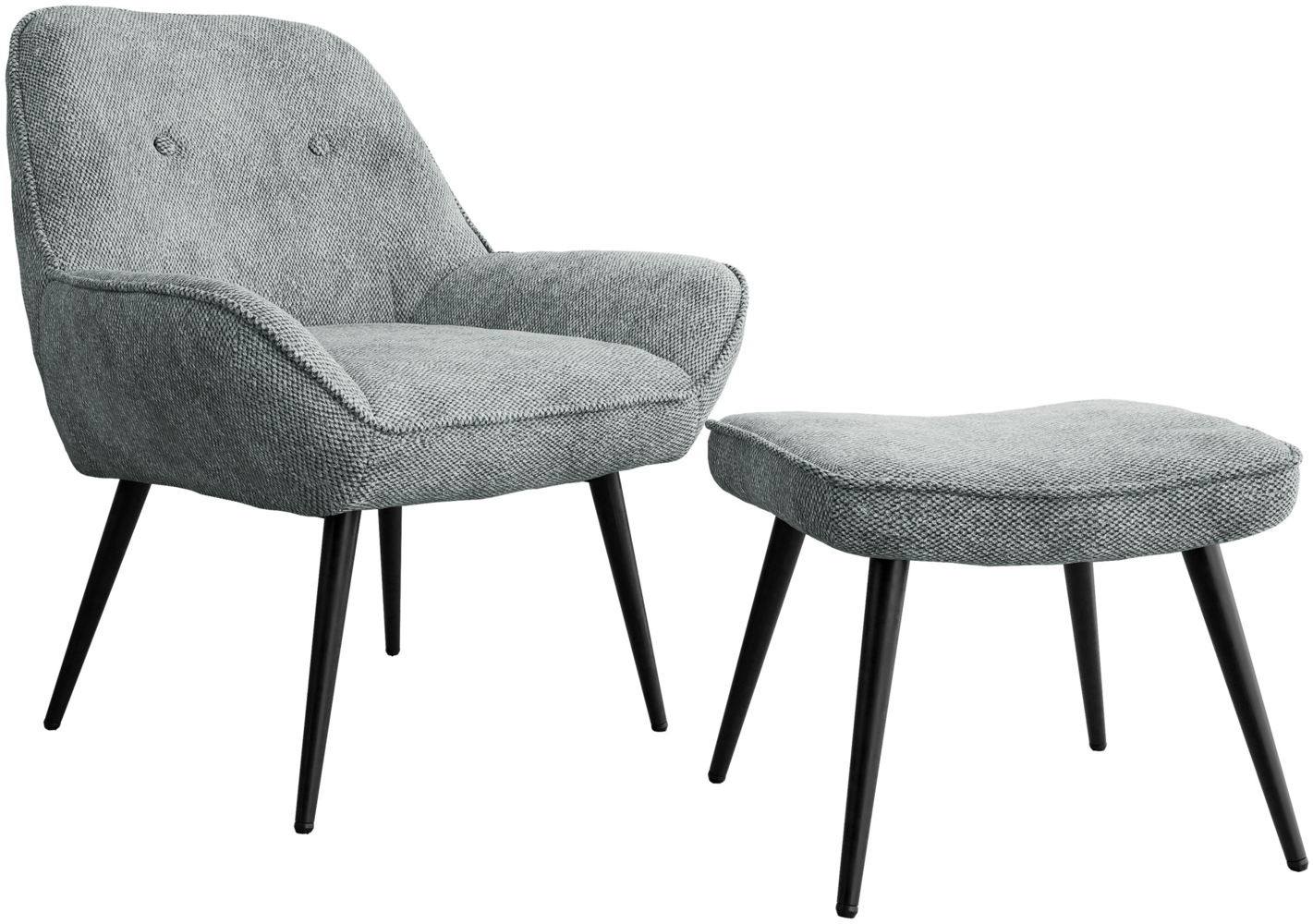 Sessel Zorto Muz 809B mit Fußbank (Farbe: Sea 350) Bild 1