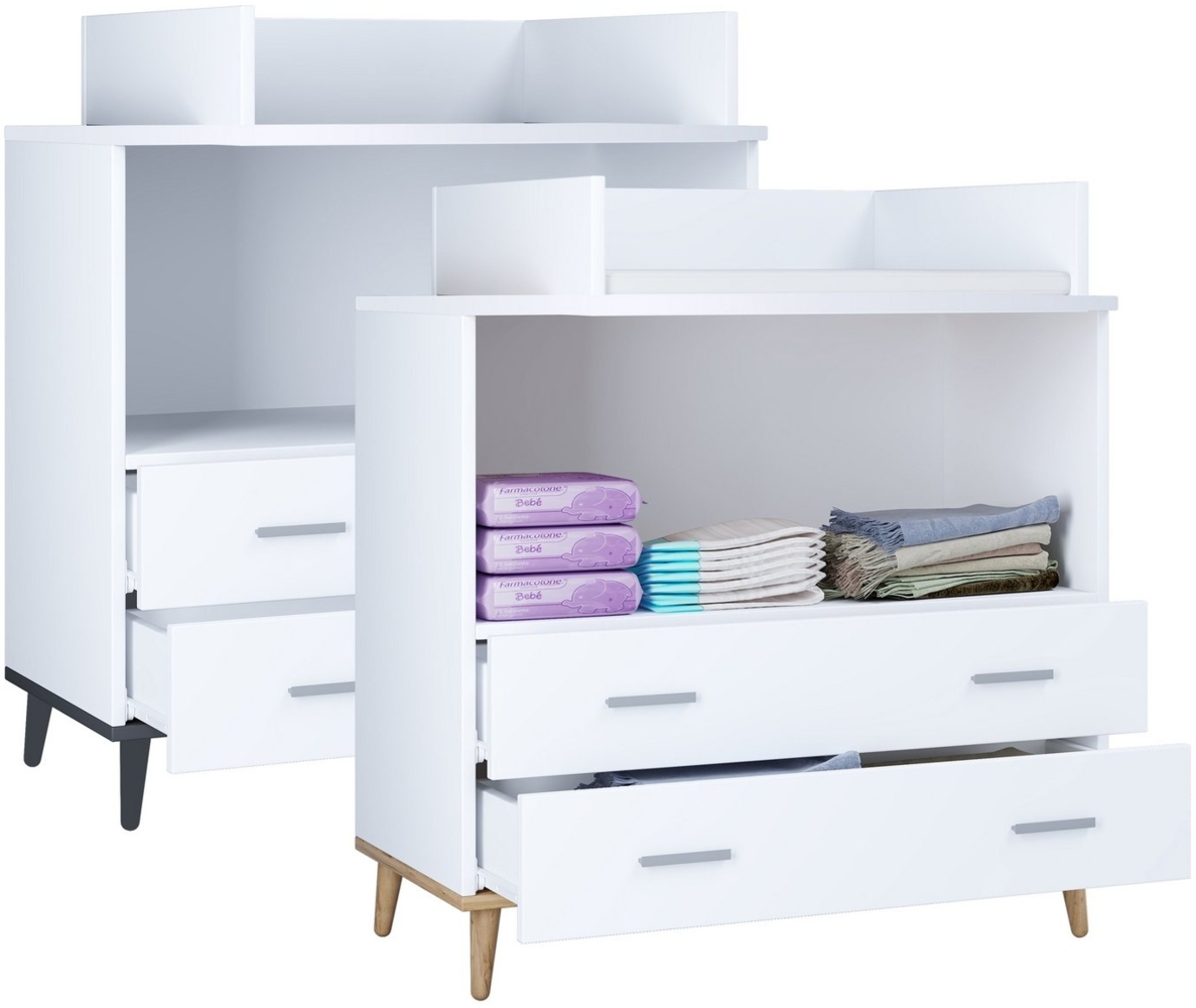 VCM Wickeltisch Wickelkommode Wickeltisch Wickelregal Landos Bild 1