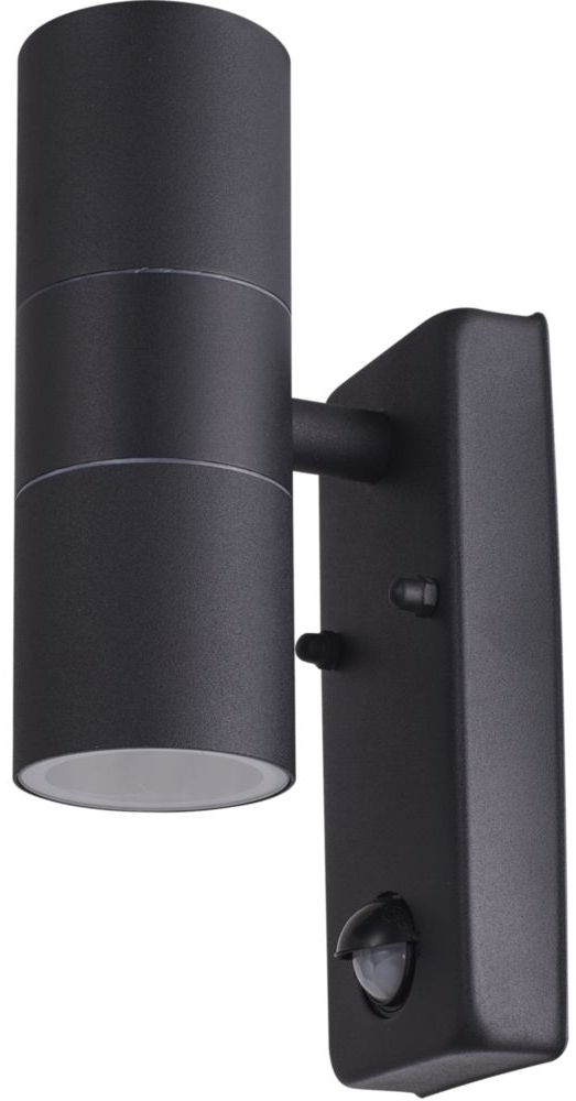 Wandleuchte schwarz mit Bewegungsmelder Bild 1