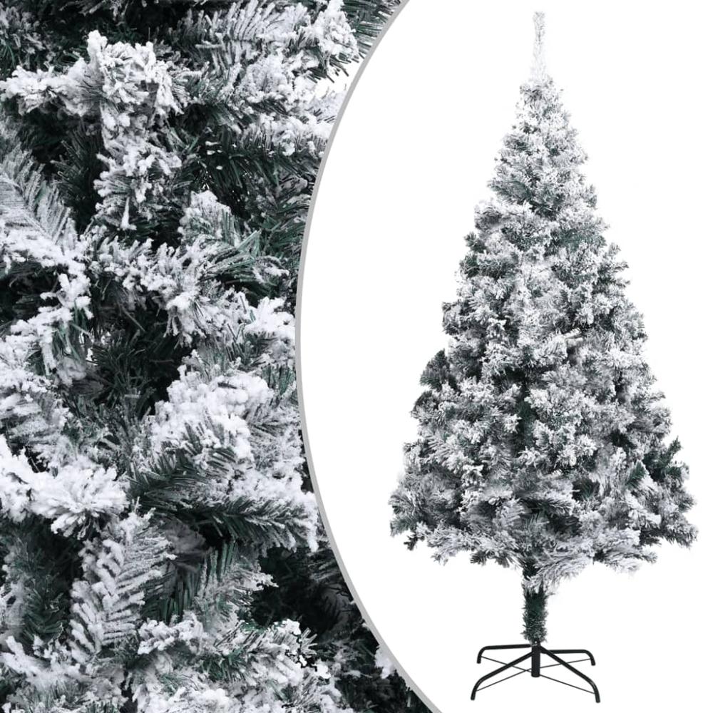 vidaXL Künstlicher Weihnachtsbaum Beschneit Grün 400 cm PVC 328479 Bild 1